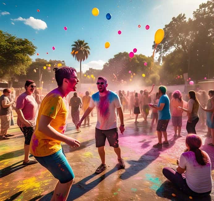 4 March - Enjoy Holi (Color Festival) w/ Local Delhi Family - The Walk to the Apartment Park (Where the Festival Starts)