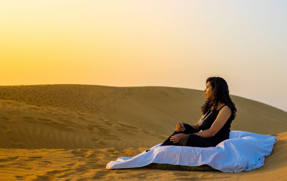 Dazzling Half Day Camel & Desert Safari With Sunset & Dinner - Camp dinner, bonfire time, and the stars you came for