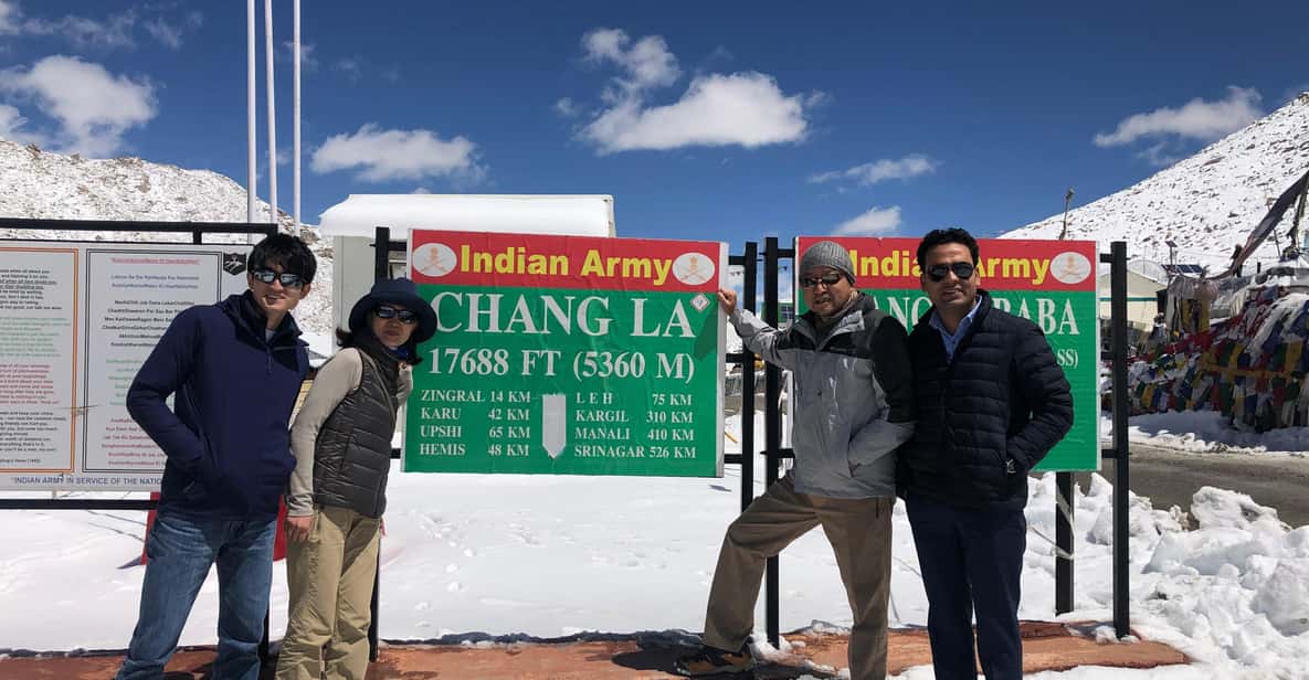 "Leh to Pangong Lake Sameday tour: A Day of Tranquil Wonders - Changla Pass at 17,590 feet: photo stop plus altitude reality